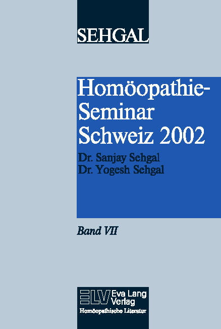 Homöopathie-Seminar Schweiz 2002 Band VII Bild